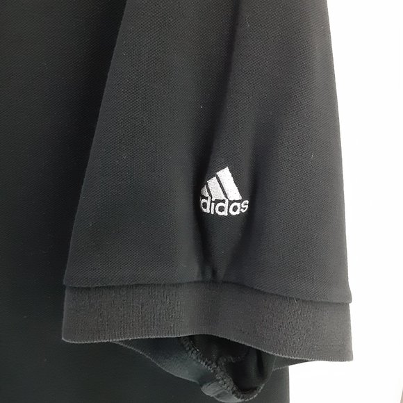 Adidas Clima Lite Stretch Polo Shirt Men's Black Size Large - Picture 4 of 11